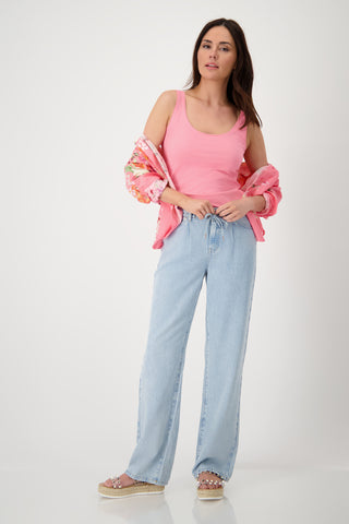 Top, coral pink