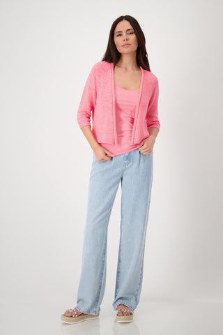 Strickjacke, coral pink