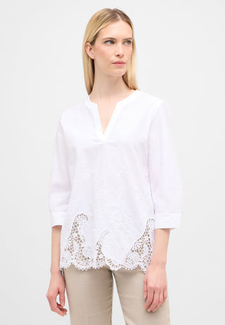 Bluse Lochstickerei 3/4-Arm
