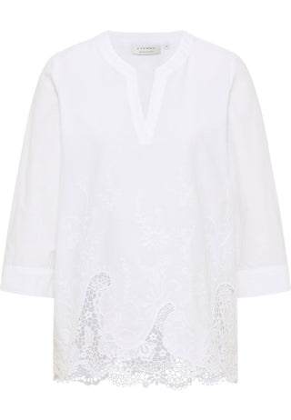 Bluse Lochstickerei 3/4-Arm