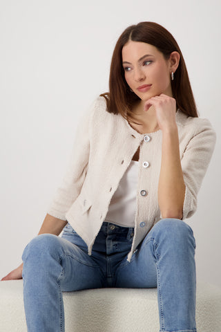 Strickjacke, seashell