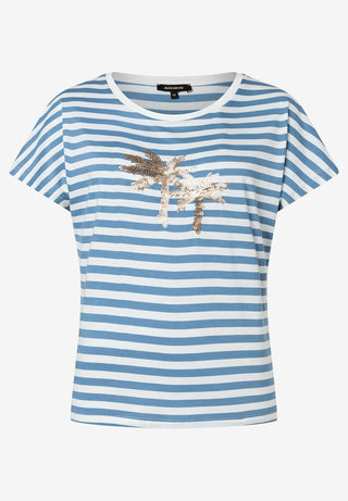 Streifenshirt  blau/weiß  Sommer-Kollektion
