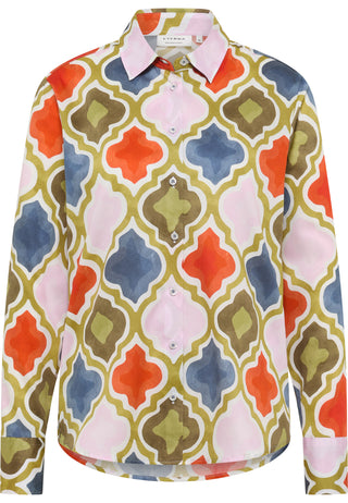 Bluse Satingewebe Langarm