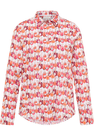 Bluse Satingewebe Langarm