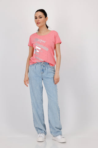 T-Shirt, coral pink