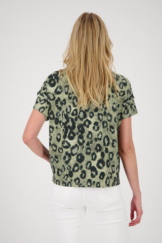 T-Shirt, bamboo gemustert