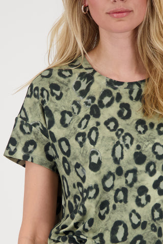 T-Shirt, bamboo gemustert