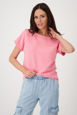 Sweatshirt, coral pink
