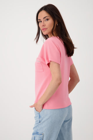 Sweatshirt, coral pink