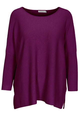 Poncho-Pullover, uni