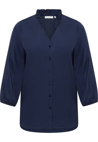 Viscose Shirt Bluse Viskose 3/4-Arm