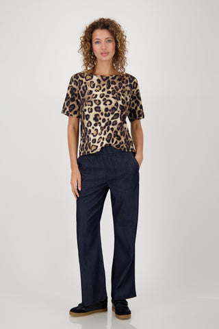 T-Shirt, cinnamon gemustert