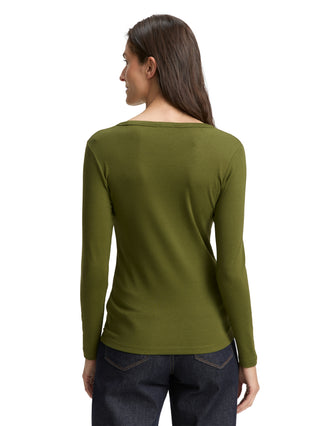 Basic Slim Fit Langarmshirt