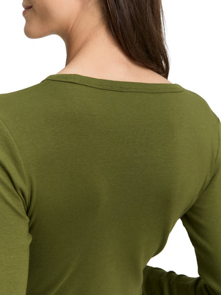 Basic Slim Fit Langarmshirt