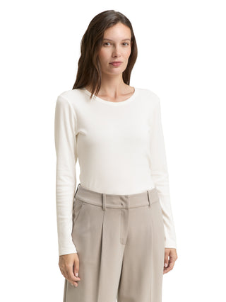 Basic Slim Fit Langarmshirt