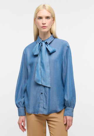 Bluse Fake Denim Langarm