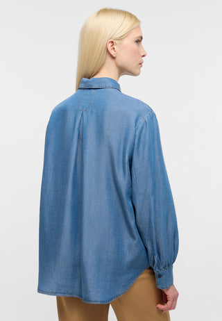 Bluse Fake Denim Langarm