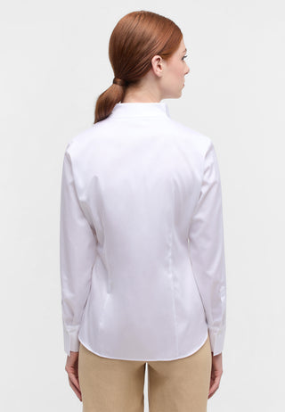 Satin Shirt Bluse Satingewebe Langarm
