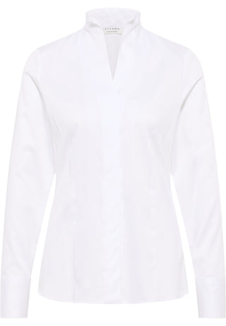Satin Shirt Bluse Satingewebe Langarm