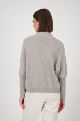 Strickjacke, greige