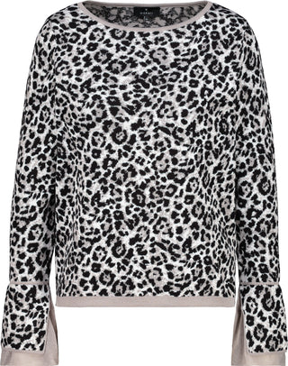 Pullover, greige gemustert