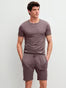 HERREN T-Shirt, sparrow brown