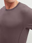 HERREN T-Shirt, sparrow brown