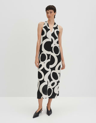 Qedira print, black