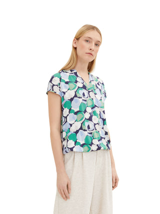 Gemusterte Bluse
