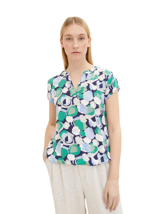 Gemusterte Bluse