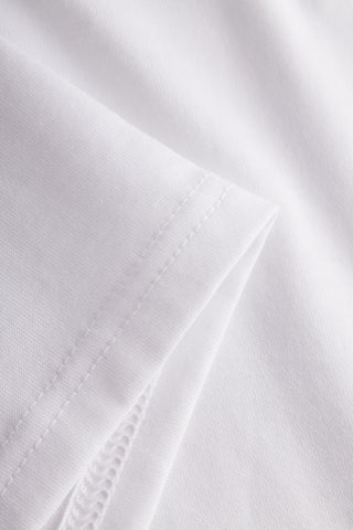 Nd, sleeveless, angular neck, White