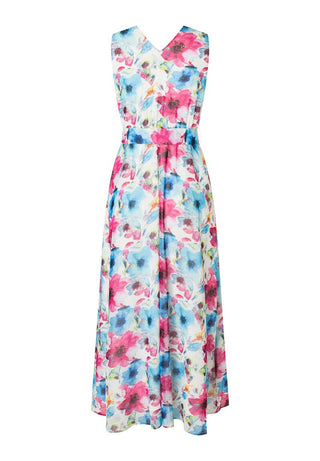 Chiffon Maxikleid  Flowerprint  Sommer-Kollektion
