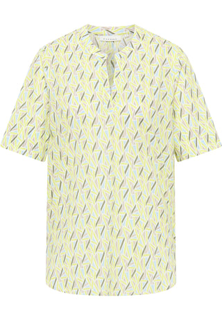 Bluse Leinwandgewebe Kurzarm