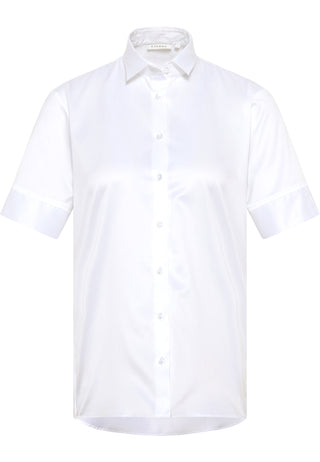 Cover Shirt Bluse Twill Kurzarm