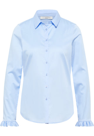 Satin Shirt Bluse Satingewebe Langarm