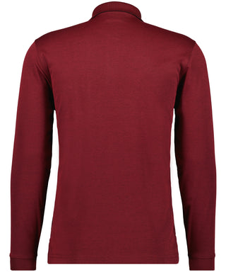 Softknit-Polo mit Brusttasche, Langarm