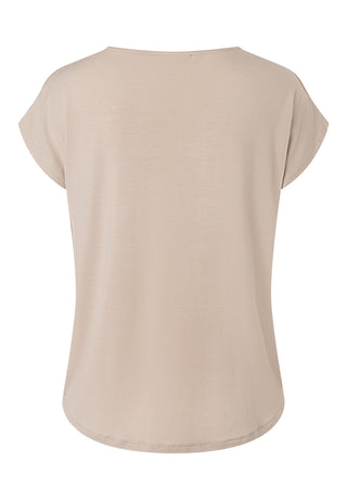 Shirt mit Satinfront  ecru