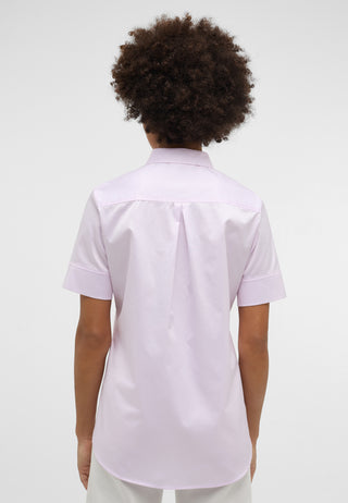 Cover Shirt Bluse Twill Kurzarm