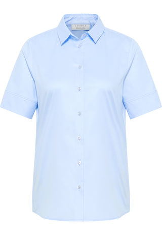 Cover Shirt Bluse Twill Kurzarm