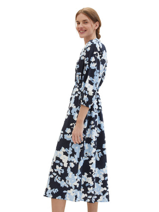 Gemustertes Midikleid mit LENZING(TM) ECOVERO(TM)