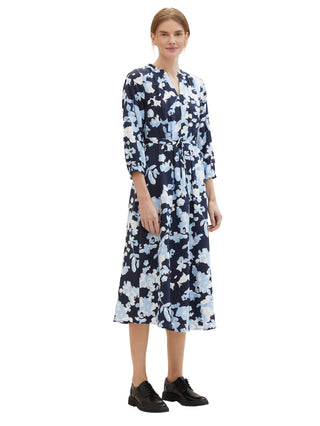 Gemustertes Midikleid mit LENZING(TM) ECOVERO(TM)
