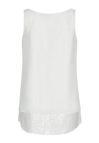 Top mit Pailletten-Layering