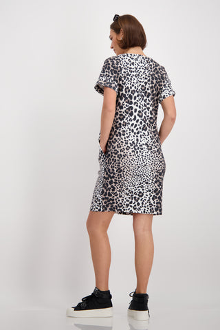Kleid, hazel gemustert