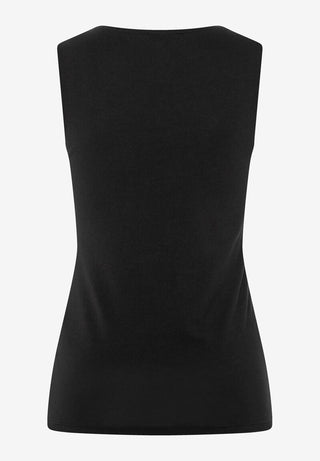 Baumwoll/Stretch Top schwarz