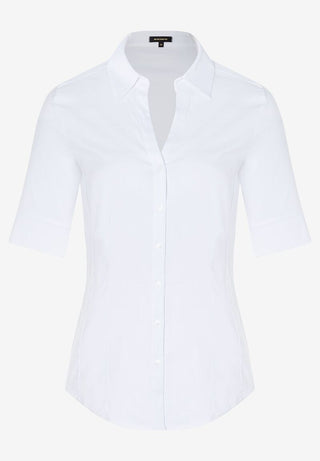 Baumwoll/Stretch Bluse weiß