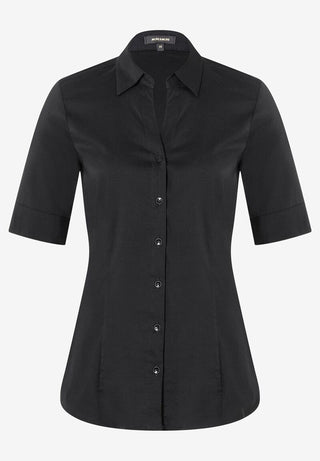 Baumwoll/Stretch Bluse  schwarz