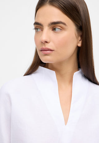 Linen Shirt Bluse Leinen Kurzarm