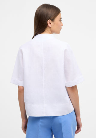 Linen Shirt Bluse Leinen Kurzarm