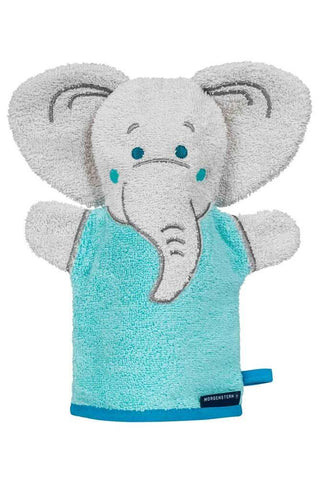 Waschfigur, Baumwolle, Elefant, türkis