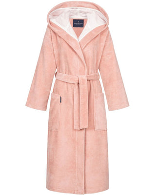Morgenstern Bademantel Damen Kapuze, Multifaser, Geena 2 , puderrosa